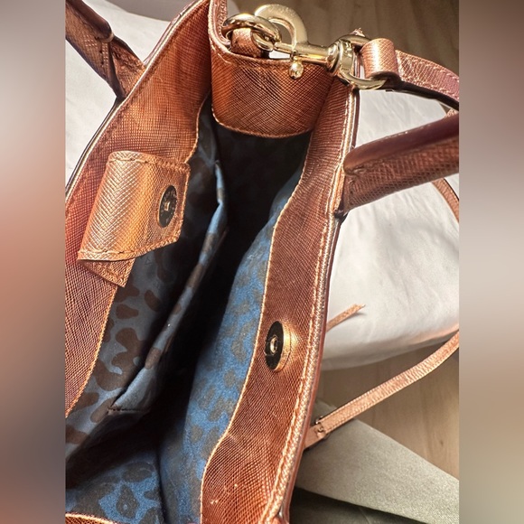 REBECCA MINKOFF Women’s Rose Colored Metallic Crossbody or Shoulder Bag - Picture 6 of 11